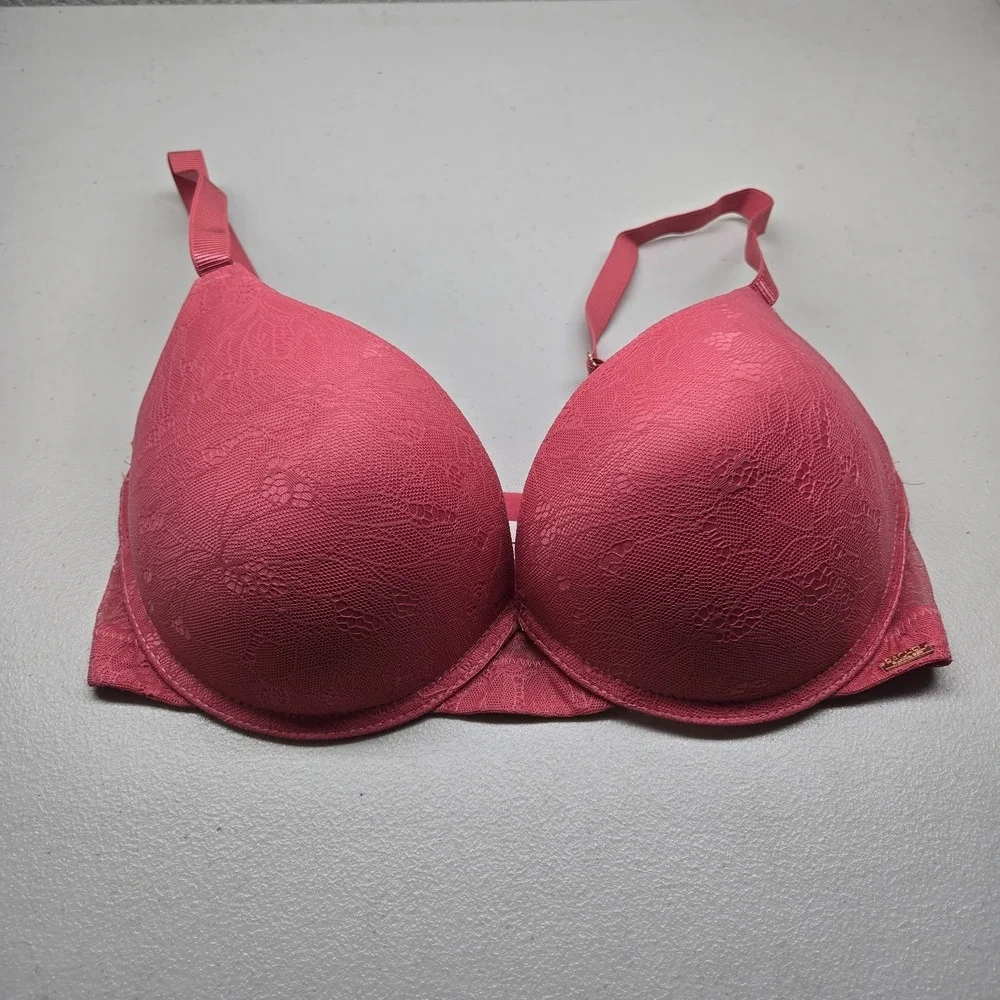 Rachel Roy Women Bra 38DD Pink Floral RC126X‎ 3PK T Shirt Underwired Lace